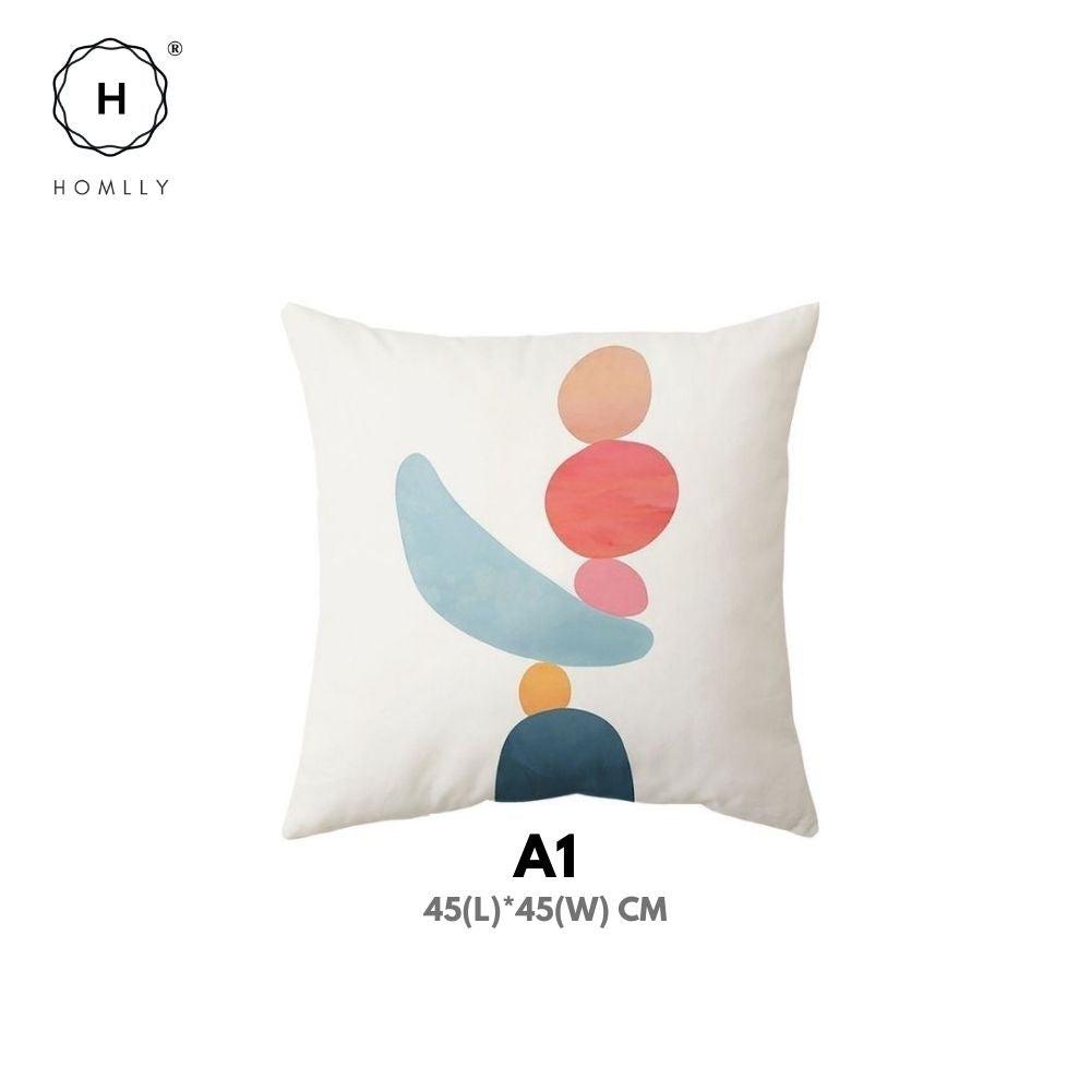 Homlly Nordic Morandi I Decorative Cushion Sofa Pillow Cover Case (2PCS)