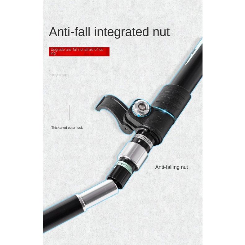 Палка для скалолазания, складная палка из алюминиевого сплава, сверхлегкая, ультра-короткая телескопическая уличная трость для ручного скалолазания, походная палка