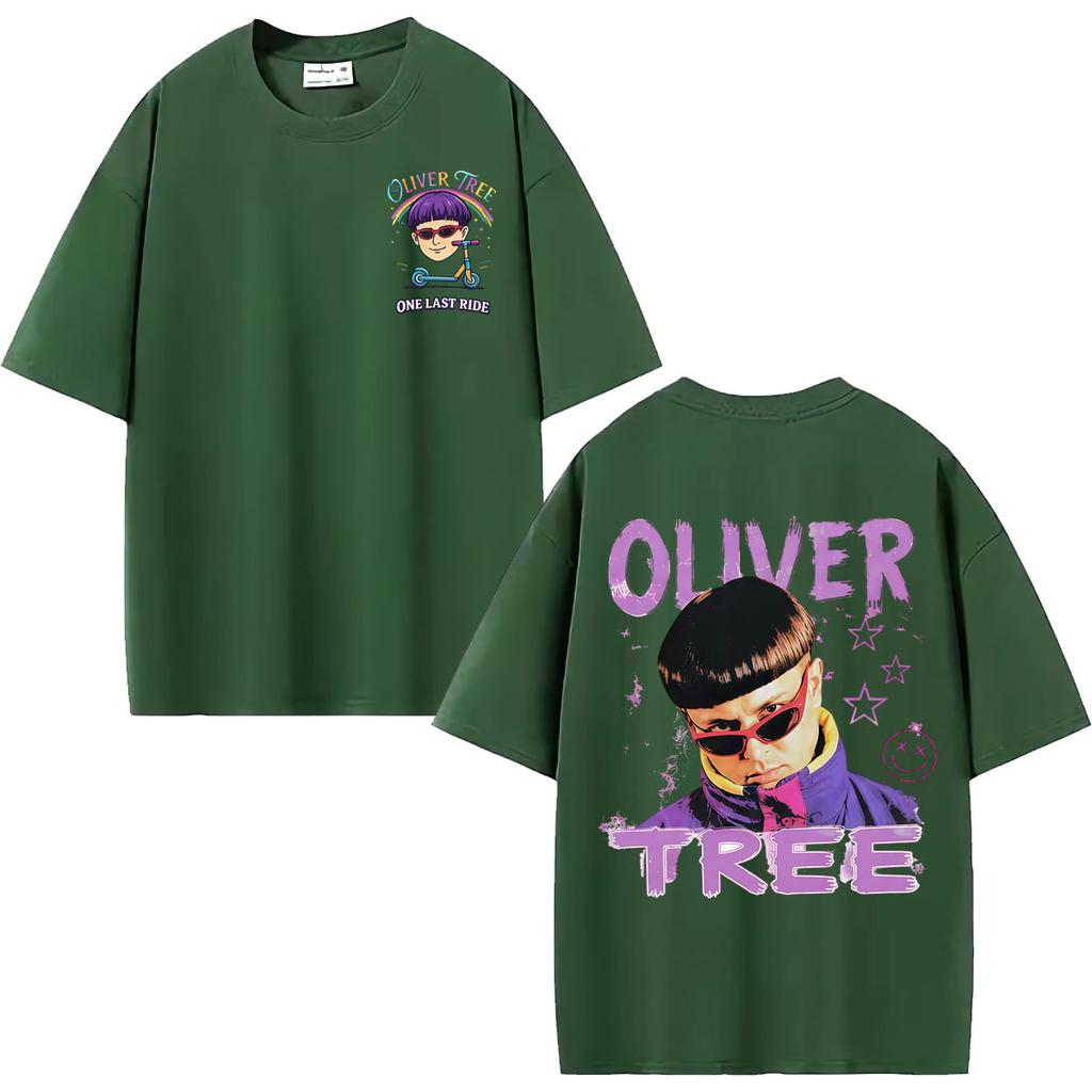 Oliver Tree One Last Ride Y2k Подарок для фаната Футболка Унисекс Одежда Мода Харадзюку Хип-Хоп Футболка Летние Топы 100% Хлопок Футболка