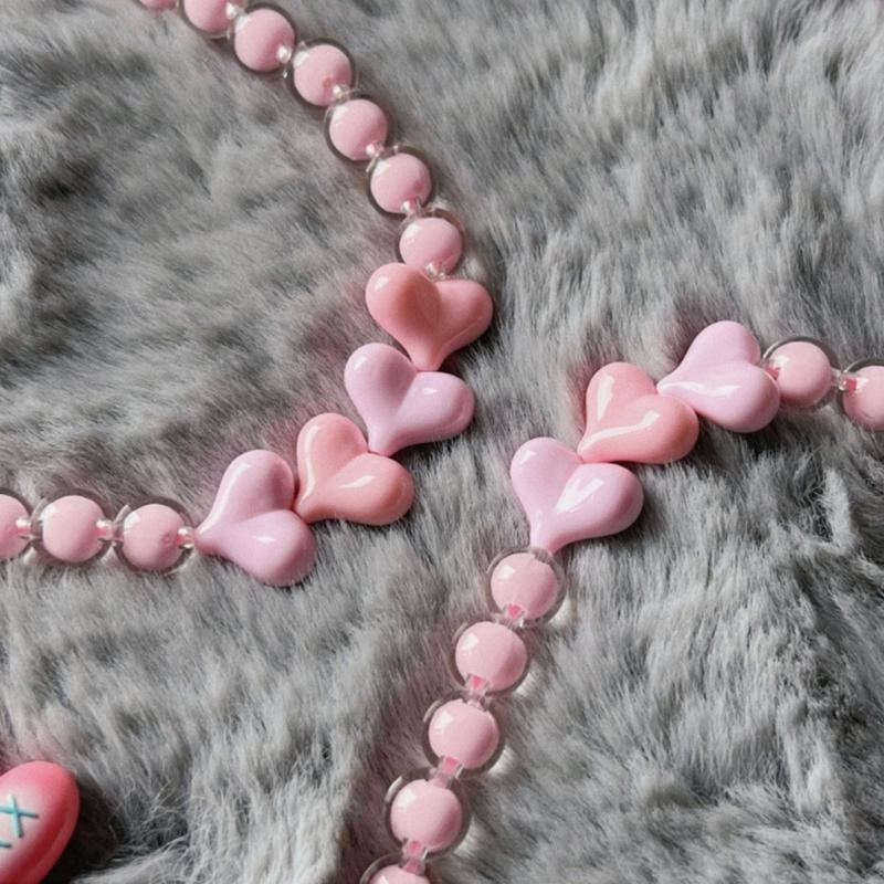 Сердце Свободные Бусины Акриловые Бусины-Сердечки Распорки для DIY Браслетов на Телефон Браслетов Серьги Принадлежности для Изготовления Украшений