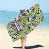 Personalized Classic Looney Tunes Compilation Beach Towel Microfiber Beach Towel Thin Absorbent for Beach Swimming Yoga Bath Sports. 091022