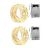 1 Pack Fairy Lights Battery Powered, 5m 50 LED String Lights for Bedroom Christmas Party Wedding Decorations