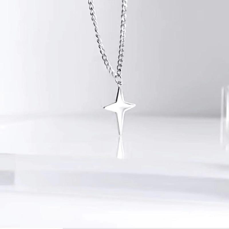 Модное ожерелье с подвеской в виде звезды, простое винтажное колье-чокер, цепочки для женщин, мужчин, пар, подарок на День святого Валентина