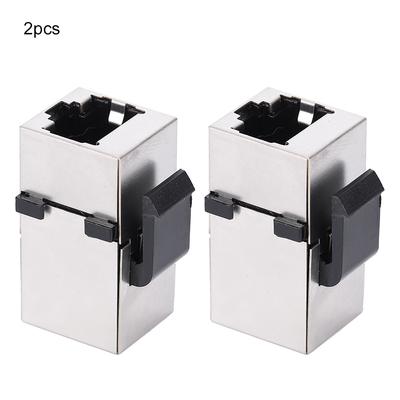 2 шт. Модуль RJ45 Экран Cat6 Прямой Проход Провод Сетевой Кабель Информационный Разъем