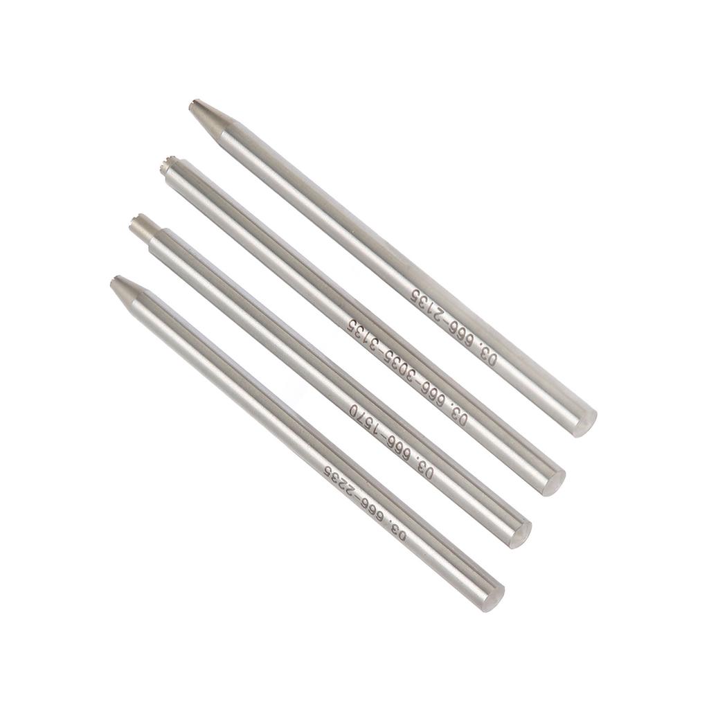 4pcs Oscillating Rotor Weight Axle Punch Set Stainless Steel Watch Movement Repair Tools with Magnetic