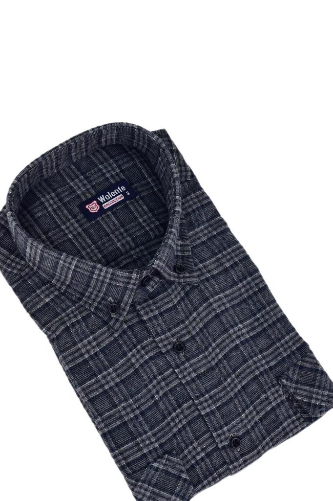 Men's Plus Size Plus Size Shirt Men's Cotton Winter Double Pocket Flap Shirt