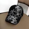 Универсальная летняя бейсболка с бабочкой из страз, мамина кружевная тонкая дышащая защита от солнца, модная бейсболка для мамы для женщин