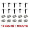 20x For MERCEDES BENZ C E S SL SLK W204 W203 Engine Undertray Cover Splash Guard Screws Washer Nuts Bolt A2019900536 A0019949845