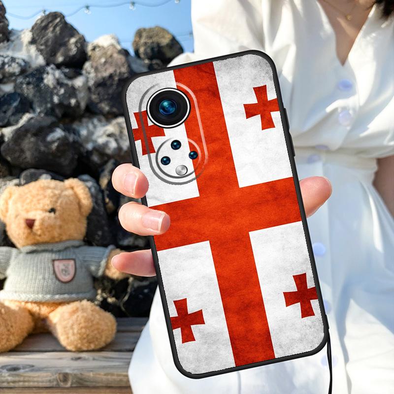Чехол Georgia Grunge Flag для Honor X8a X9a X6a X7a X6 X7 X8 X9 X9b X8b Honor 70 50 90 Lite Magic 5 6 Pro Cover