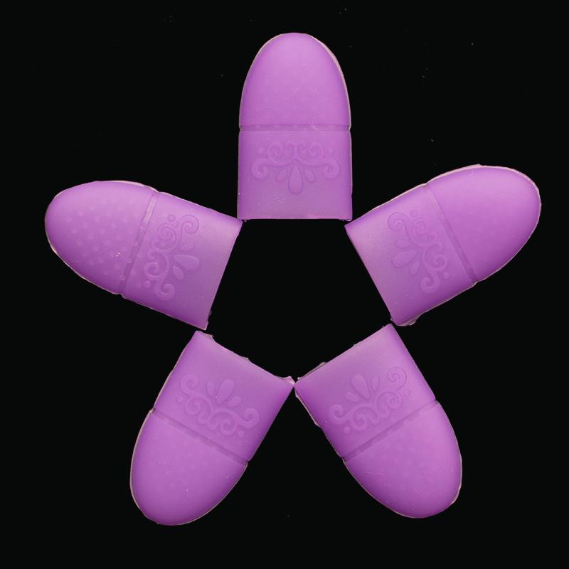 5 шт., силиконовая пластиковая пленка для снятия УФ-гель-лака, крышка для маникюра, чистый лак, инструмент для дизайна ногтей