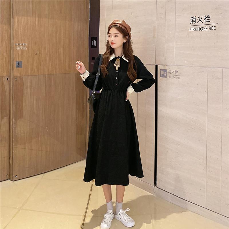 Сказочное винтажное платье женское осеннее с длинным рукавом ретро французское элегантное платье женское повседневное вечернее цельное платье корейское 2025 зима