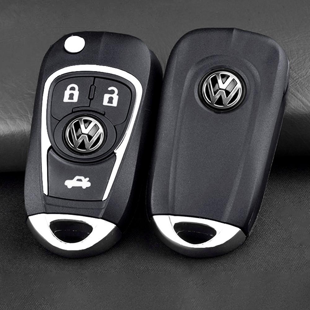 Car Key Emblem Badge Sticker Auto Control Key Logo Decal For Volkswagen GTI Golf Polo Tiguan Passat Touareg Magotan Jetta MK6