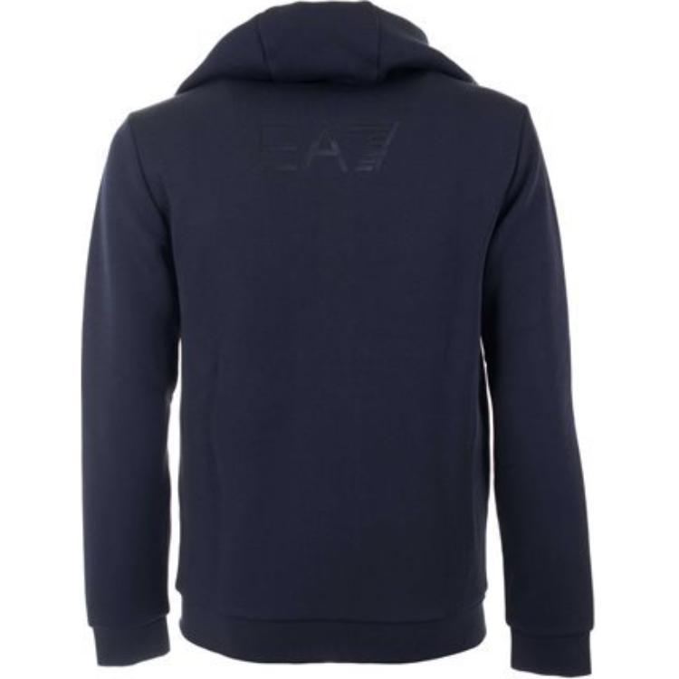 Emporio Armani Однотонная толстовка с капюшоном на молнии с длинным рукавом Мужская толстовка Темно-синий 6DPM26-PJODZ-1562