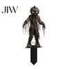 Weather Resistant Yard Decor Halloween Scarecrow Garden Stake, 2D Flat Creepy Zombie Ornament, Spooky Doll Landscape Decoration, Scary Art Sign