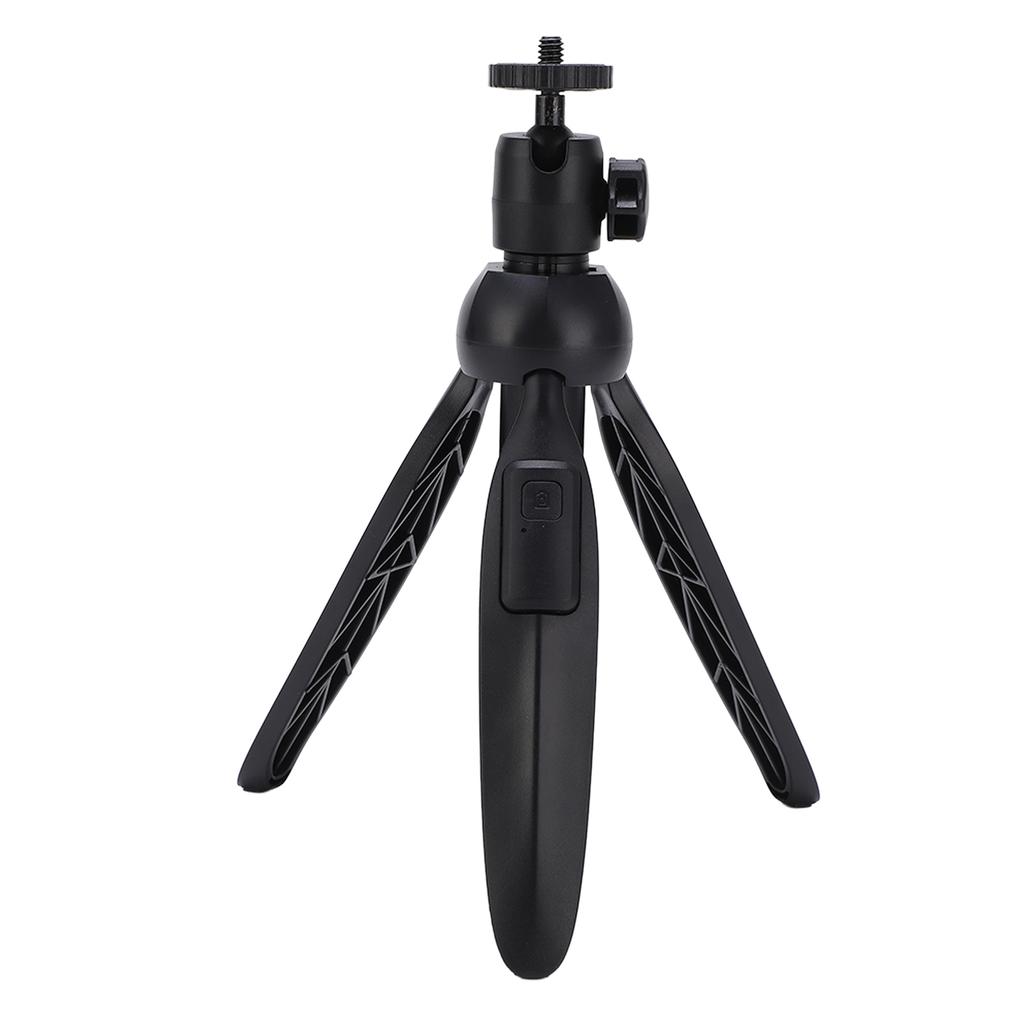 Mini Selfie Tripod with Wireless Remote Control 360 degrees Rotating Ball Head 7 Section Desktop Tripod for Video