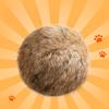 2 шт. Пушистые Шарики Игрушки для Кошек Искусственный Мех Кролика Кошки Пиннаторы Игрушки Натуральный Галл Фрукт Пушистый Кролик Пинать Кошка Игрушка для Домашнего Котенка Охота Погоня