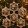 6 PCS Diamond Art Kits Handmade DIY Crafts Kits New Xmas Tree Pendants  Home Decor