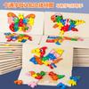 Kids Educational Wooden Animal Digital 3d Puzzle Early Learning Toy