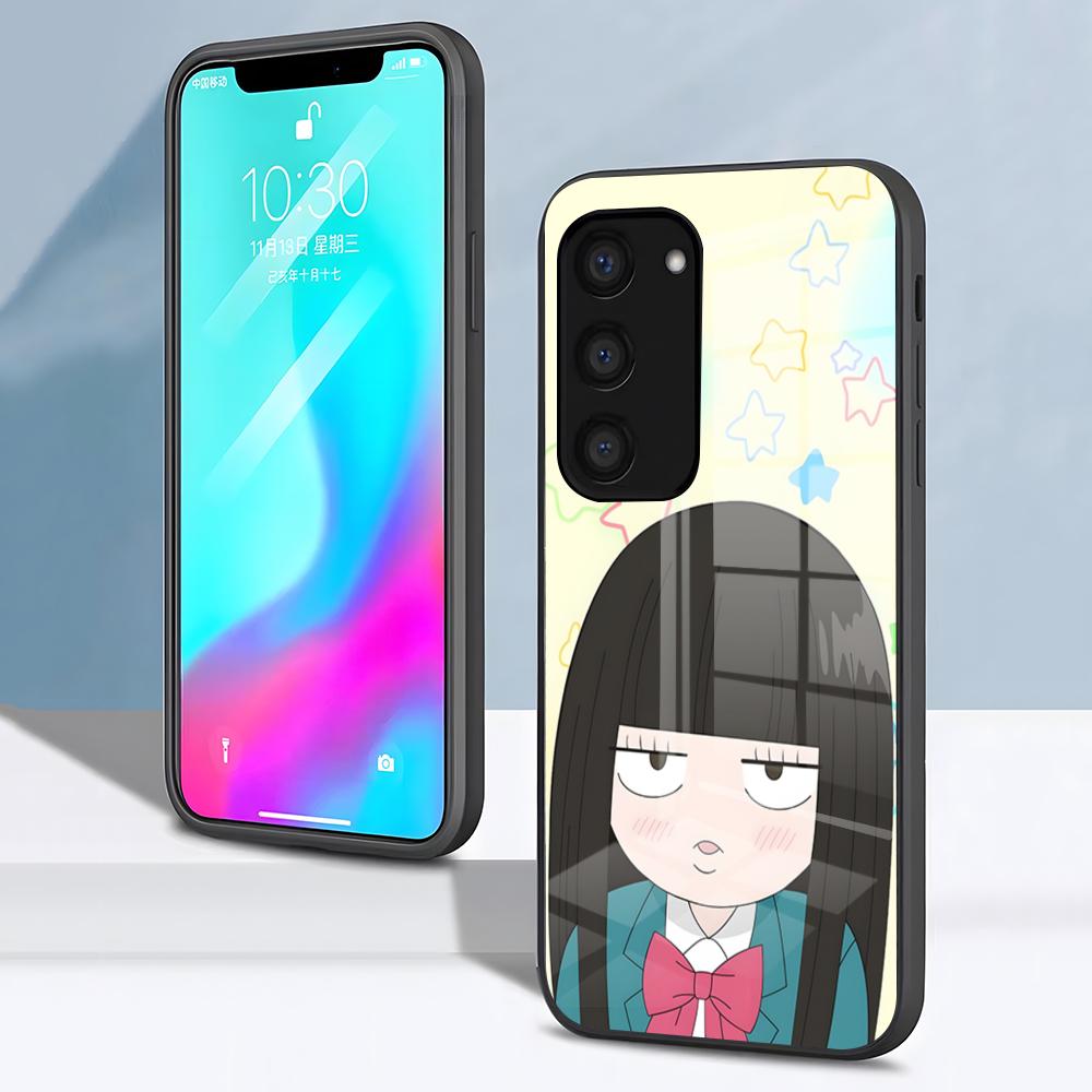 Чехол для телефона Sawako для Samsung S26 S25 S24 FE S23 S22 S21 Plus S20 Ultra Note20Ultra Черное стеклянное покрытие