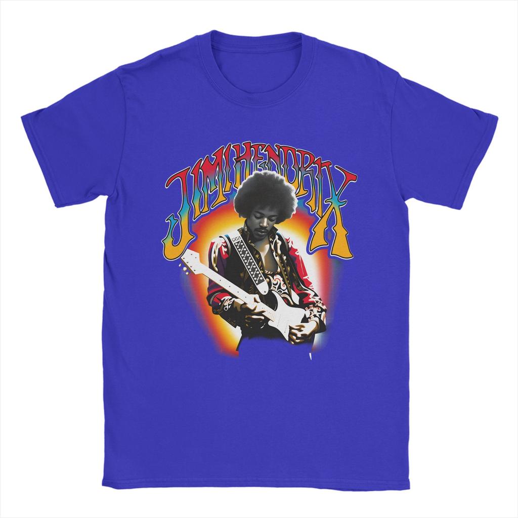 Jimi Hendrix T Shirt for Men 100 Cotton Novelty TShirts Crew Neck Tees Short Sleeve Tops Graphic