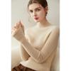 Kangsai Ni Women's Cashmere Slim-Fit Half-High Neck Sweater - 100% Pure Cashmere Knit Base Layer