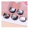 5PCS Black and White Butterfly Shell Cat Head Cute Cat Carving Diy Accessories Earrings Studs Earrings Bracelet Necklace Accessories