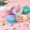5 шт. Коробки для конфет в виде ракушек, пластиковые коробки для конфет, детские закуски, печенье, свадебные принадлежности, русалка, день рождения, конфеты, сувениры