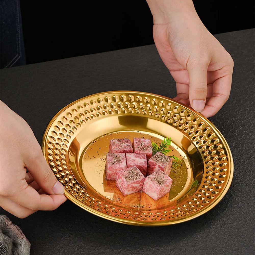 Korean Creative Dessert Snack Dish Portable Cake Plate Simple Fruit Plate Restaurant Decorations