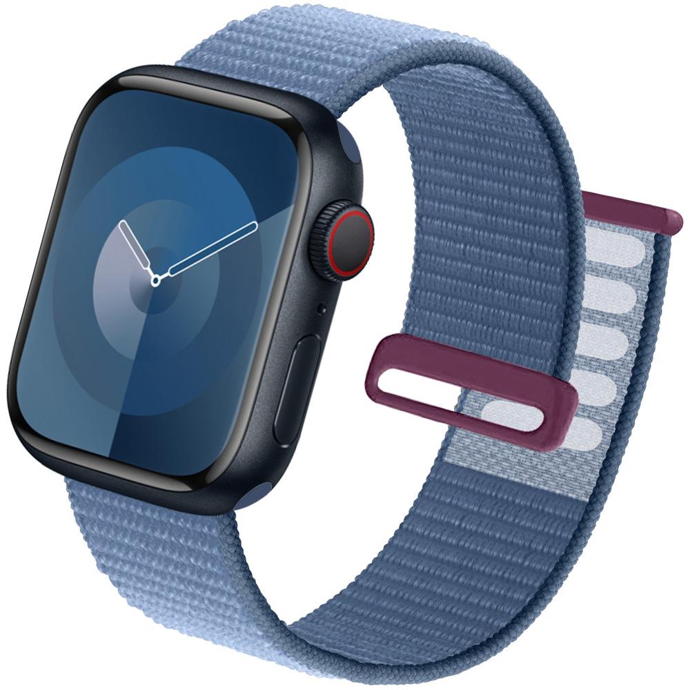 2 шт. Ремешки Для Apple Watch Band 44 мм 40 мм 45 мм 46 мм 42 мм 49 мм 41 мм Нейлоновый петлевой браслет iwatch Серия 10 9 8 7 6 5 3 se ultra 2