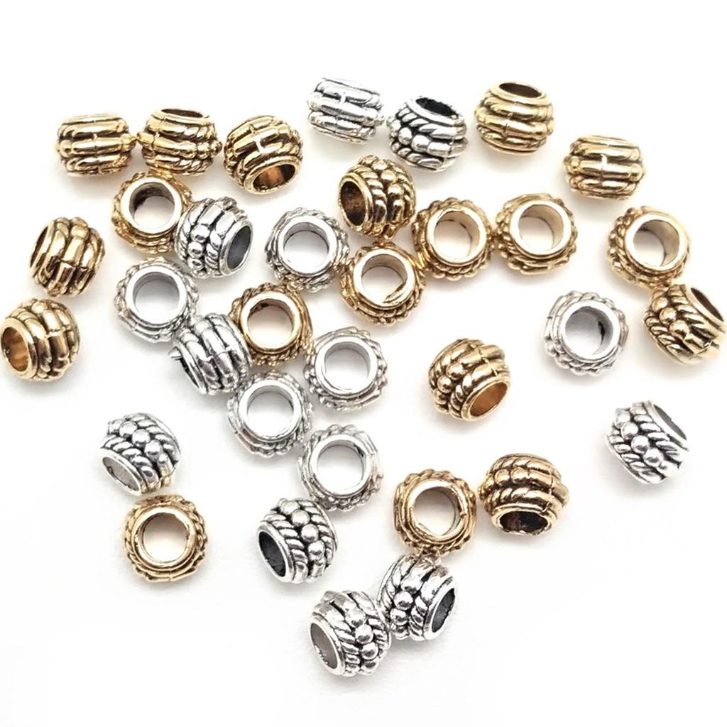 30Pcs Metal Charm Beads Pendant Jewelry Accessories for DIY Bracelet Necklace