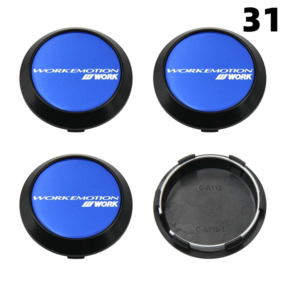4PCS New 64MM OD / 60MM ID Cap For Rims WORK EMOTION EQUIP MEISTER VS Logo Wheel Center Cap Sport Car Wheel Cover Hub caps