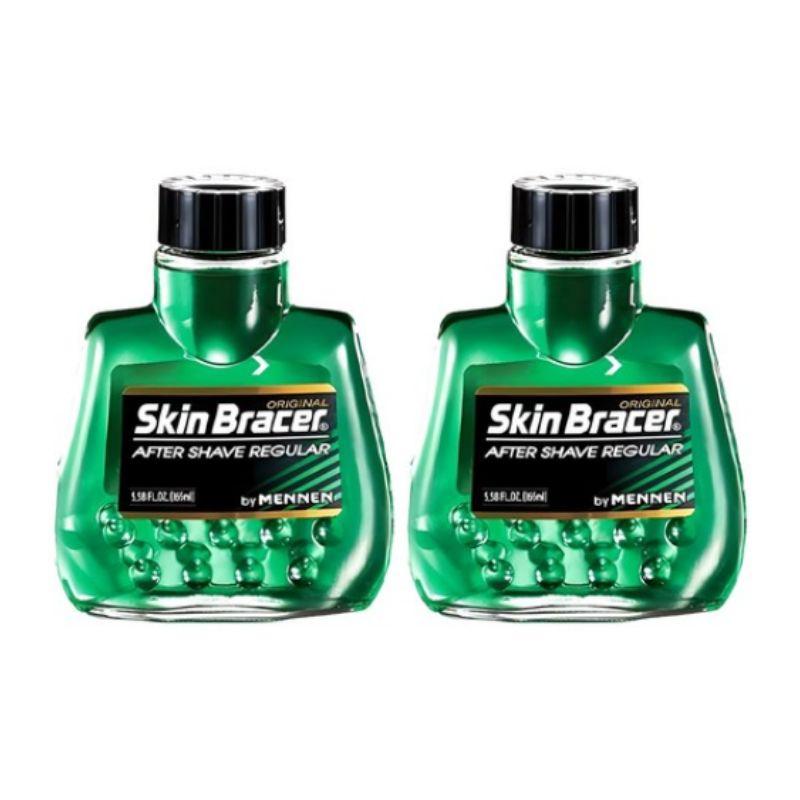 MENNEN Skin Bracer Aftershave Regular 165ml (2 Pack)