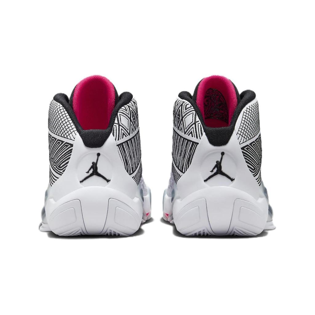 Jordan Кроссовки Air Jordan 38 Low GS Удобные Средние Баскетбольные Черно-Бело-Красные Унисекс DZ3499-101