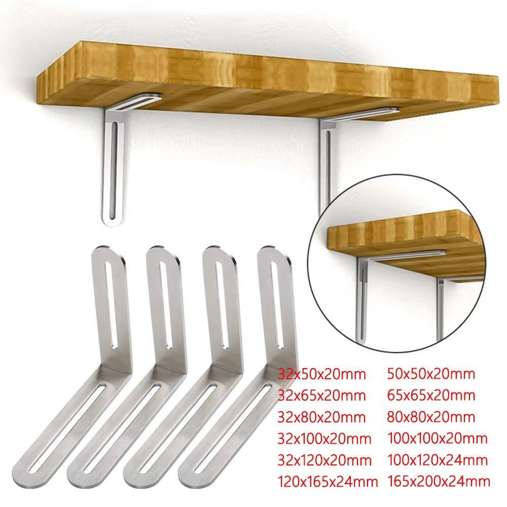 1/2Pcs 90 Degree Right Angle Corner Brace Joint Shelf Support Bracket Cabinet Screens Wall