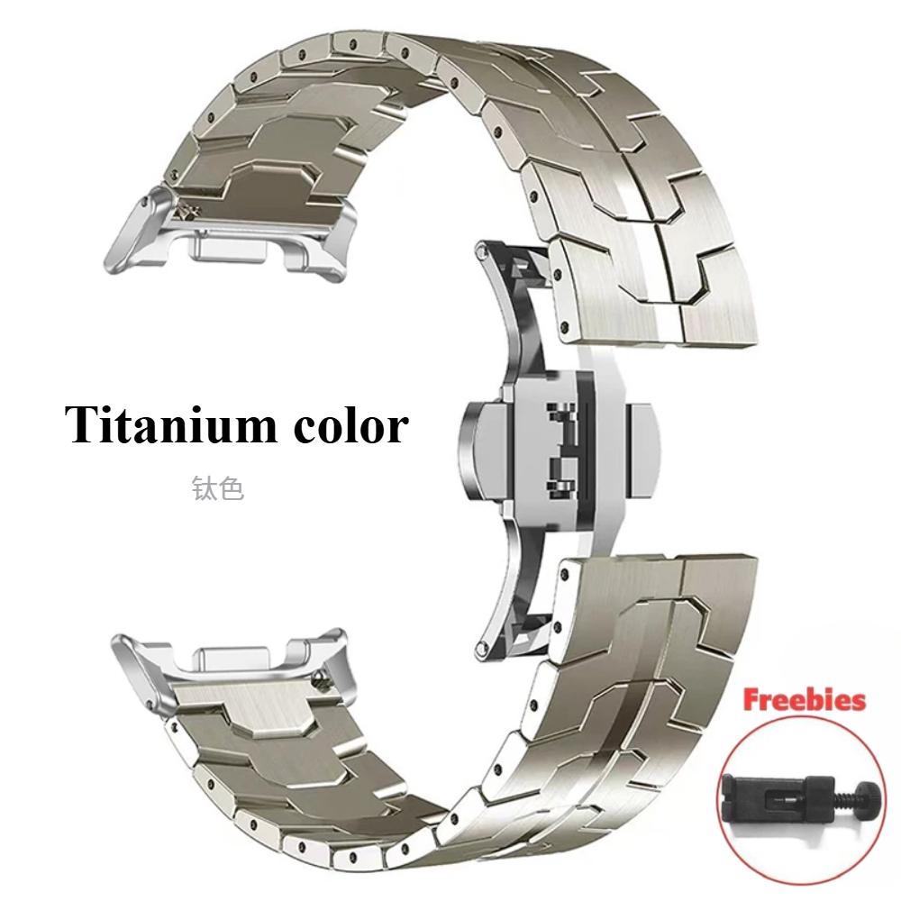 Ремешок из нержавеющей стали для Samsung Galaxy Watch 8 Classic 46 мм 40 мм/44 мм, браслет класса люкс для Samsung Galaxy Watch 7 Ultra 47 мм, аксессуары