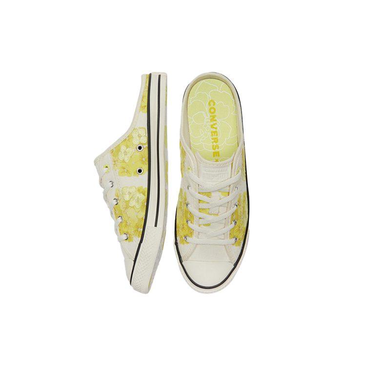Converse Кеды Chuck Taylor All Star с резиновой подошвой, нескользящие, шлепанцы-слайдеры, женские, светло-желтые, 570583C