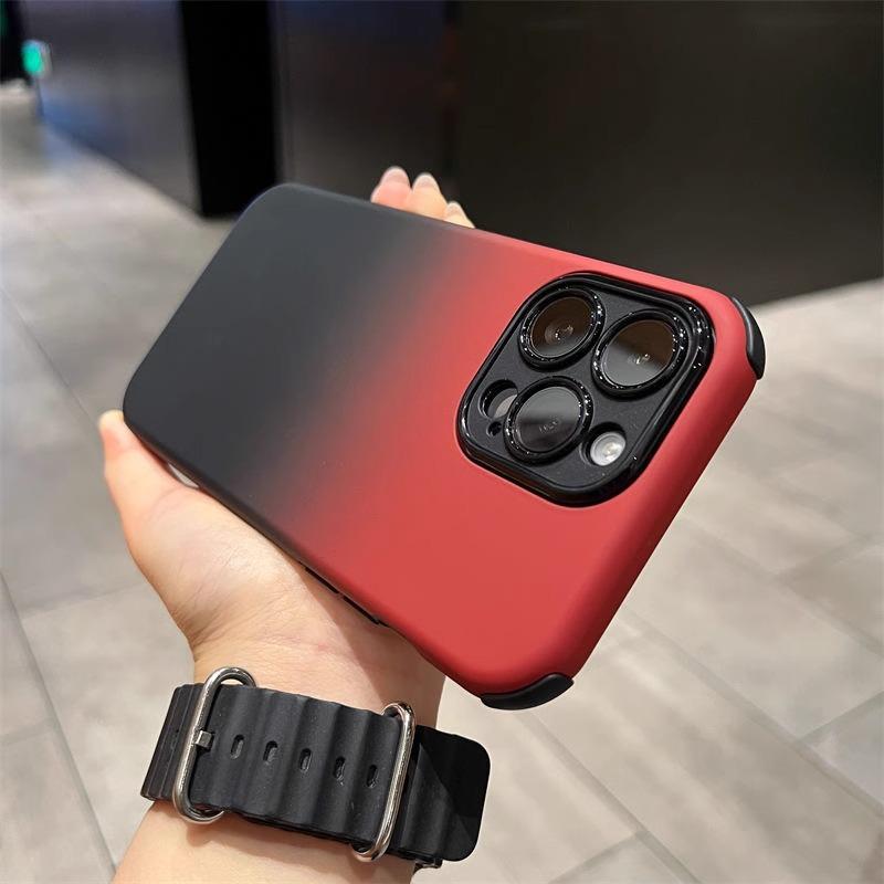 Подходит для чехла для мобильного телефона Apple 15, градиентный, противоударный по четырем углам, для iPhone 14 Pro Max, два в одном, 13, чехол с полной защитой