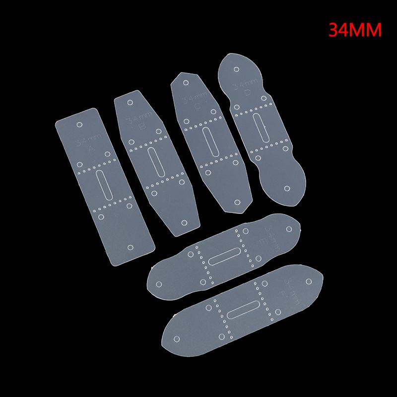 6 шт./компл. кожаный ремень из ПВХ с пряжкой, шаблоны для штамповки, трафаретный инструмент