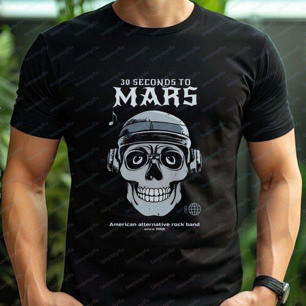 Thirty Seconds To Mars - Печатная футболка с длинным рукавом для мужчин и женщин, Повседневный дизайн, Размер L