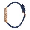 Guess Женские кварцевые часы с синим силиконовым ремешком, три стрелки - W1135L3
