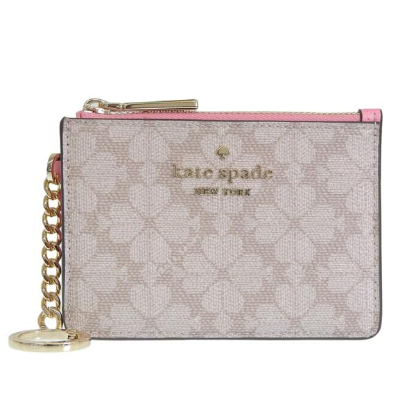 [Kate Spade] Women's Card Case, Coin Purse, Pass Case, Card Holder, Outlet Brand, Beige Pink, KN773 960 (Parallel Import)