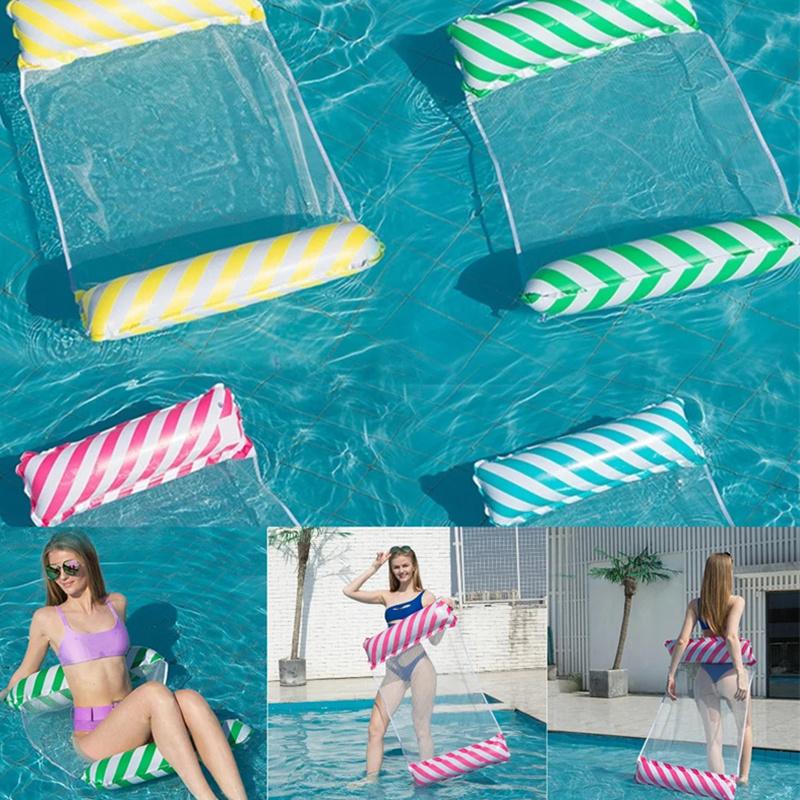 Складной плавающий водный гамак, плавающий шезлонг, надувной коврик для бассейна, плавающее кресло-кровать, плавательный надувной матрас, аксессуары для бассейна