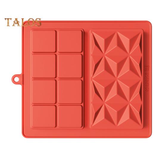 Силиконовая форма для шоколада с начинкой, квадратные формы для пищевого батончика, легко моющиеся, универсальные формы для выпечки домашних сладостей