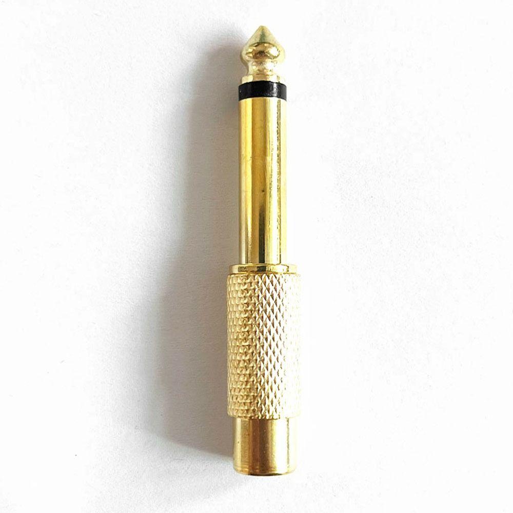 10Pcs Gold-Plated Contacts 1/4" Mono TS Male Connector