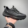 Дышащие противозапаховые легкие беговые кроссовки Flyknit для мужчин, весна/лето - Модный толстый каблук и магнитная амортизация