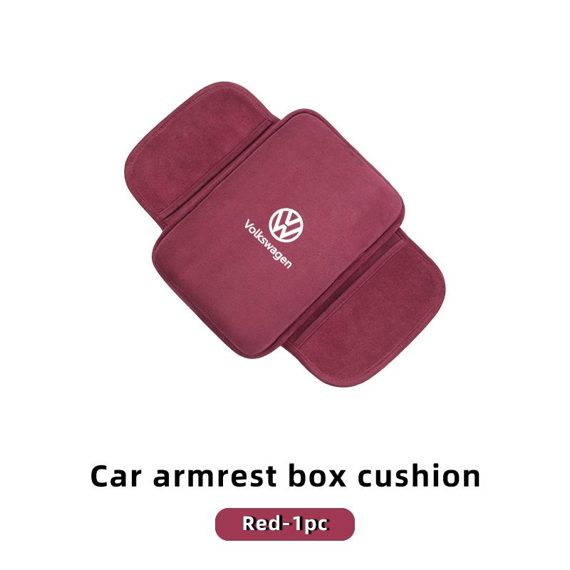 W132Styling Mouldings Car Accessories Suede Storage Armrest Cover For Volkswagen VW Polo CC Bora Golf Jetta Lavida Lamando Magotan P