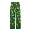 Женские зимние брюки, длинные брюки, фланелевые брюки с рождественским принтом