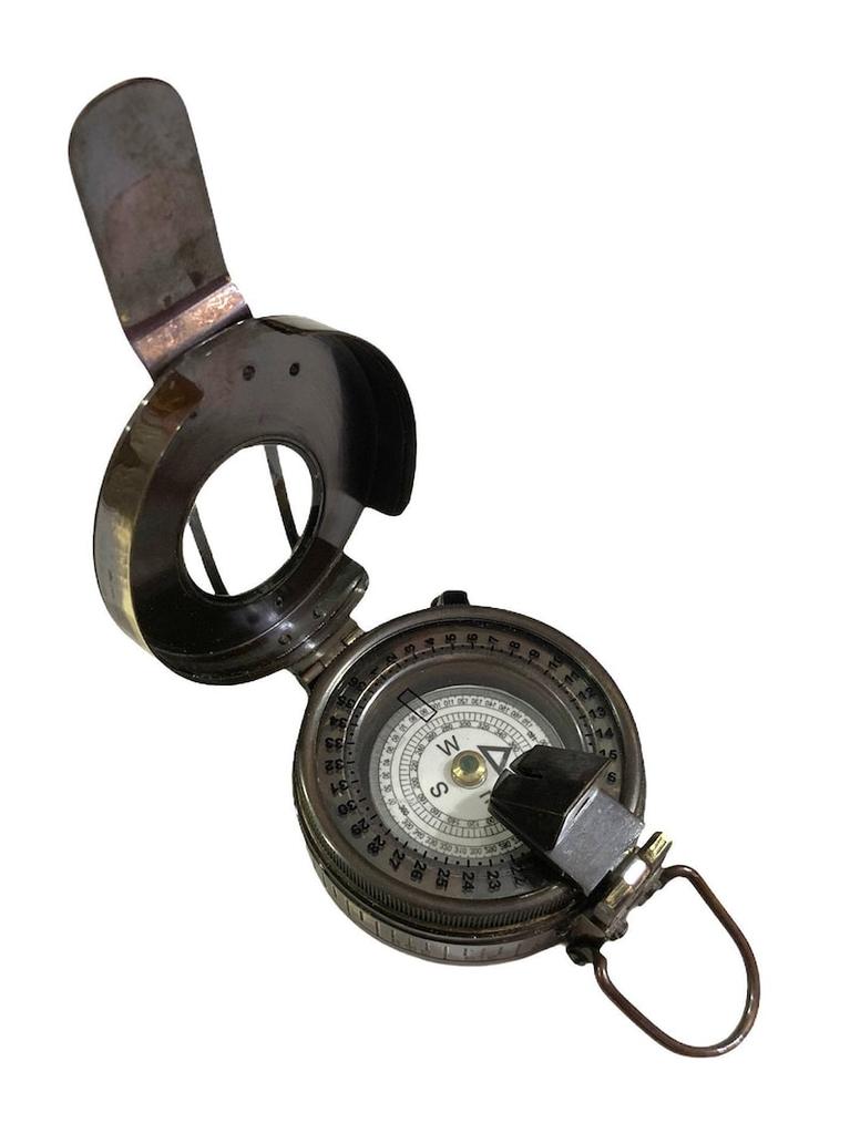 Brass Antique Finish British Military Compass WWII Nautical Maritime Prismatic Compass Gift