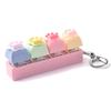 Colorful Design Cat Paw Squishy Keychain Smooth Texture KeyCap Keychain  Fun Play