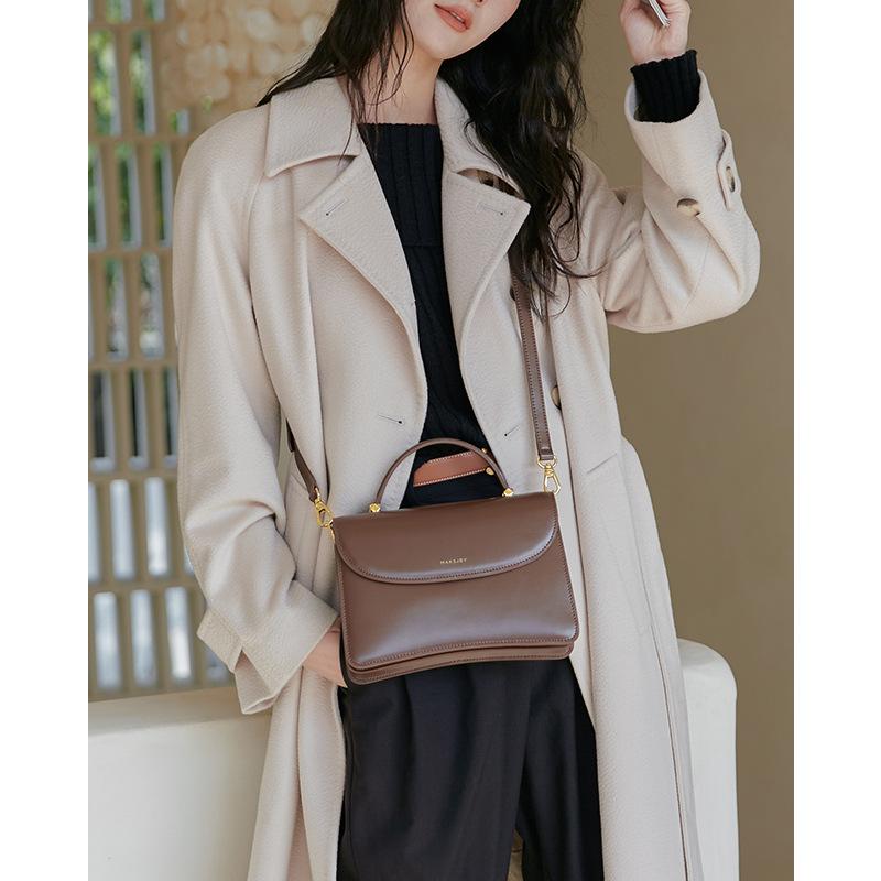 Сумки через плечо женские из спилковой кожи с простым карманом-клапаном элегантные квадратные женские сумки-мессенджеры